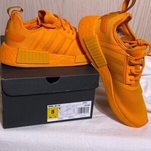 Adidas Sneakers women size 8 NMD R1 W Orange Monochrome Boost Athletic‎ EUC